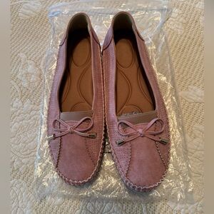 Orthowalk Elegant Pink Bow Loafers